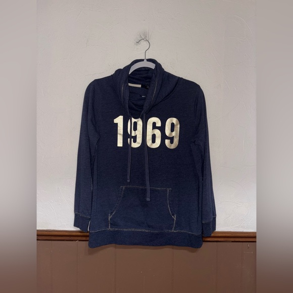 GAP Tops - Gap — Navy Cowlneck Sweater